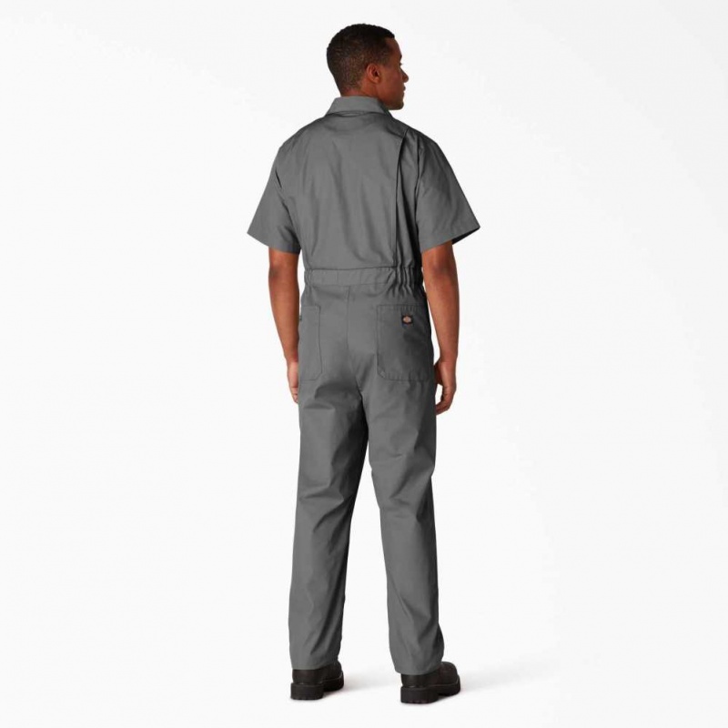 Dickies Krátké Sleeve Coveralls Gray | CZ0002241