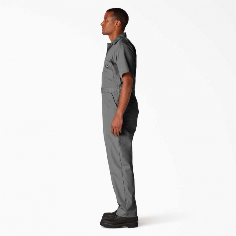 Dickies Krátké Sleeve Coveralls Gray | CZ0002241