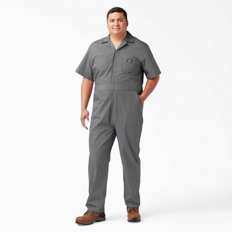 Dickies Krátké Sleeve Coveralls Gray | CZ0002241