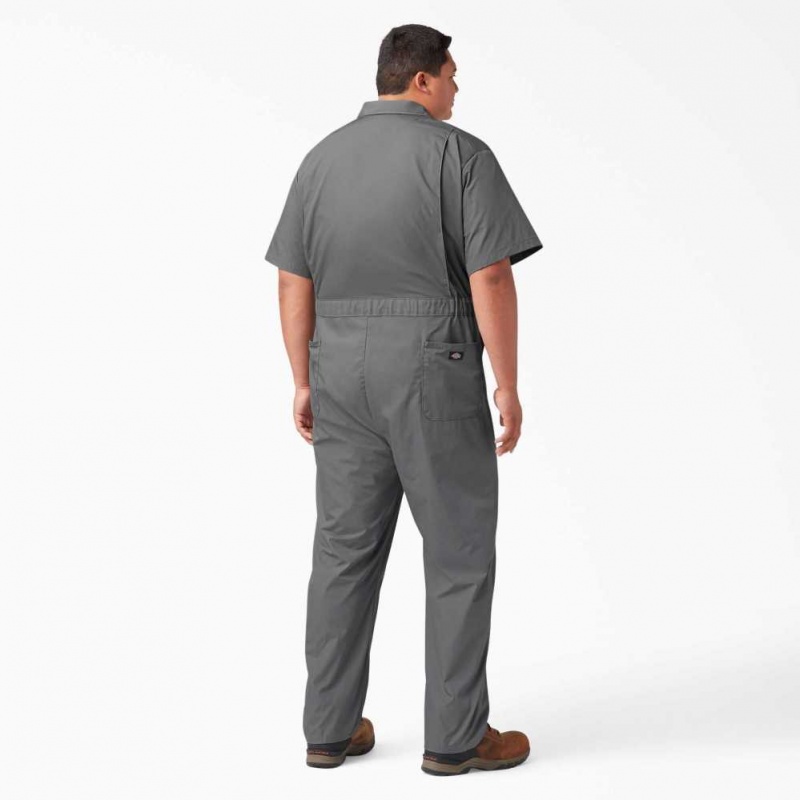 Dickies Krátké Sleeve Coveralls Gray | CZ0002241