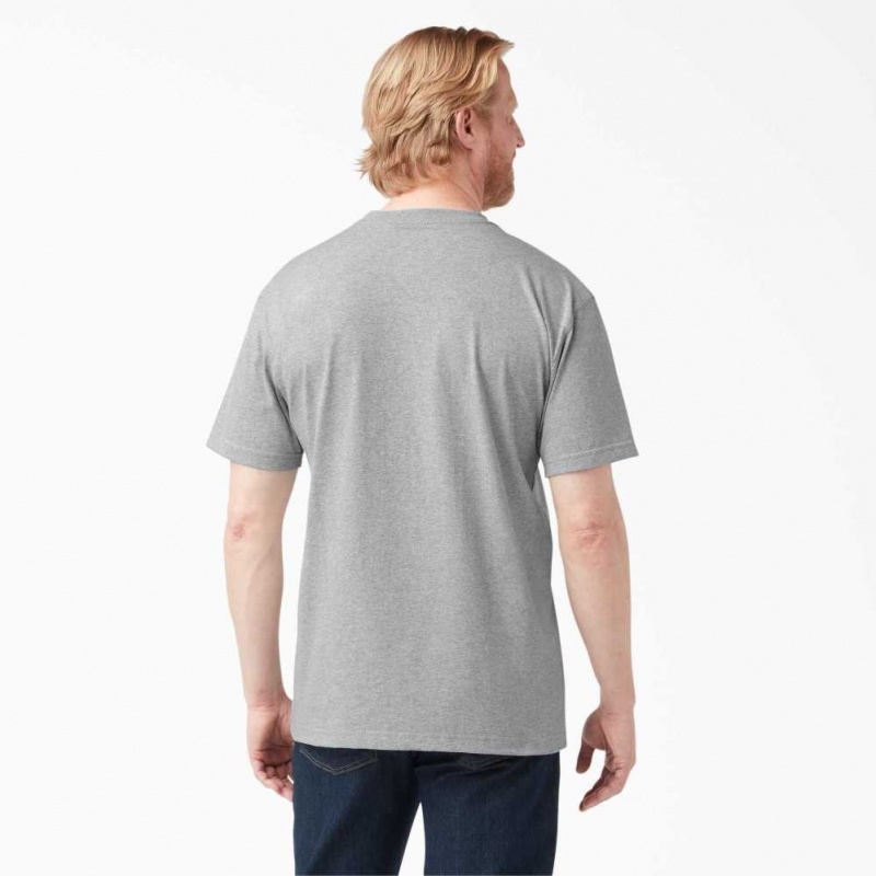 Dickies Krátké Sleeve Heavyweight Crew Neck T-Shirt Heather Gray | CZ0000819