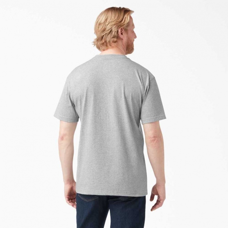 Dickies Krátké Sleeve Heavyweight T-Shirt Heather Gray | CZ0000807