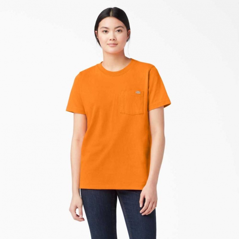 Dickies Krátké Sleeve Heavyweight T-Shirt Oranžové | CZ0000922