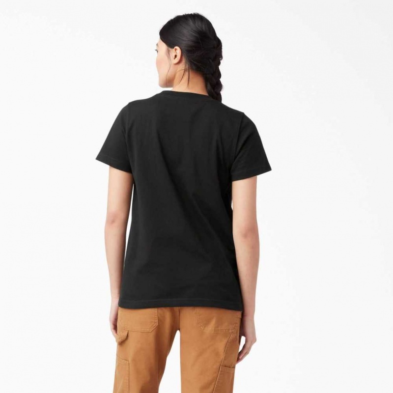 Dickies Krátké Sleeve Heavyweight T-Shirt Černé | CZ0000568