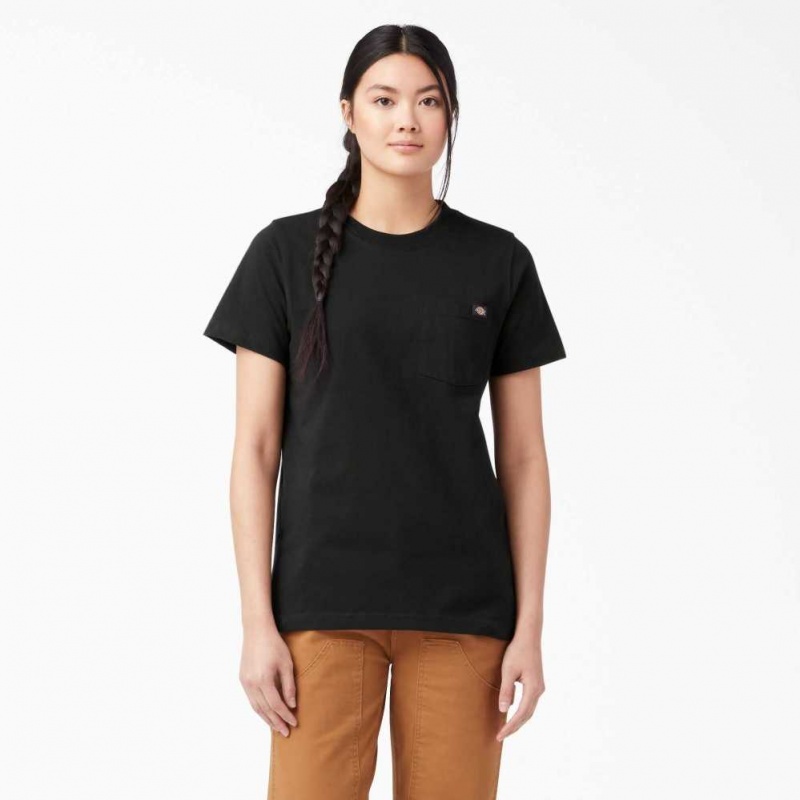 Dickies Krátké Sleeve Heavyweight T-Shirt Černé | CZ0000568