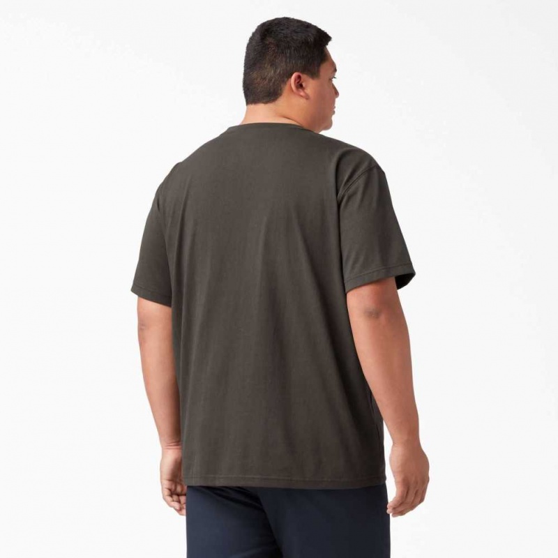 Dickies Krátké Sleeve Heavyweight T-Shirt Čokolády Hnědé | CZ0000667