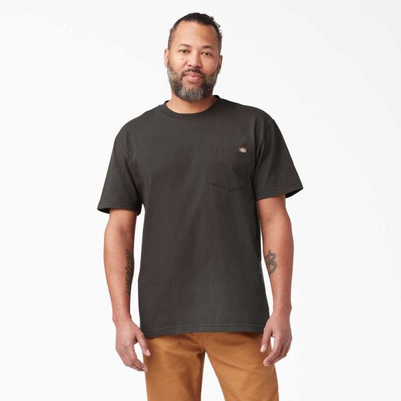 Dickies Krátké Sleeve Heavyweight T-Shirt Čokolády Hnědé | CZ0000667