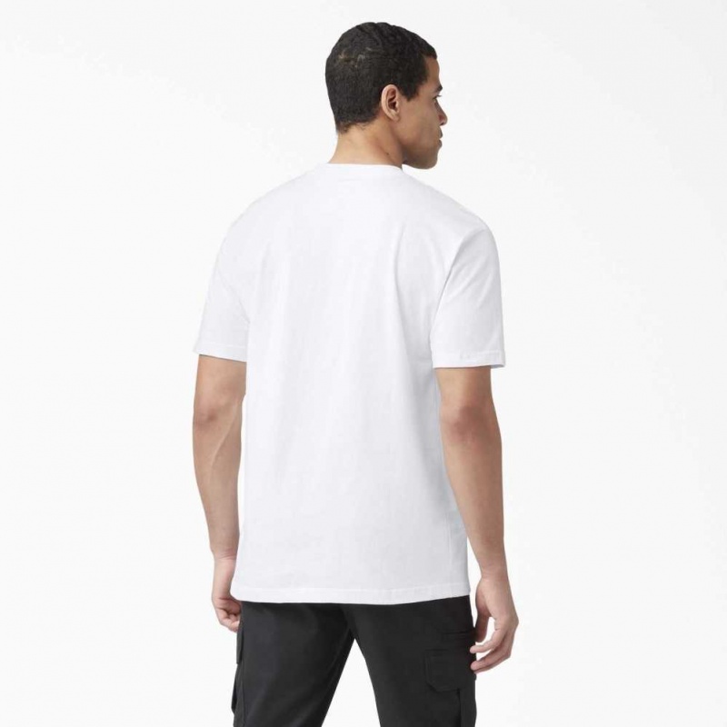 Dickies Krátké Sleeve Pocket T-Shirt Bílé | CZ0001017