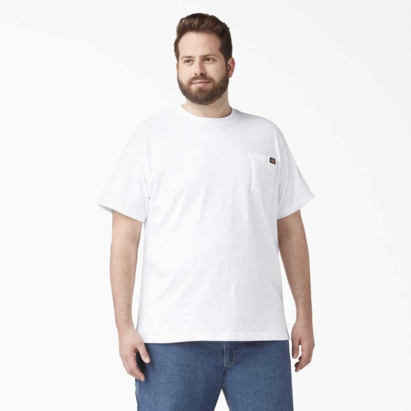 Dickies Krátké Sleeve Pocket T-Shirt Bílé | CZ0001017