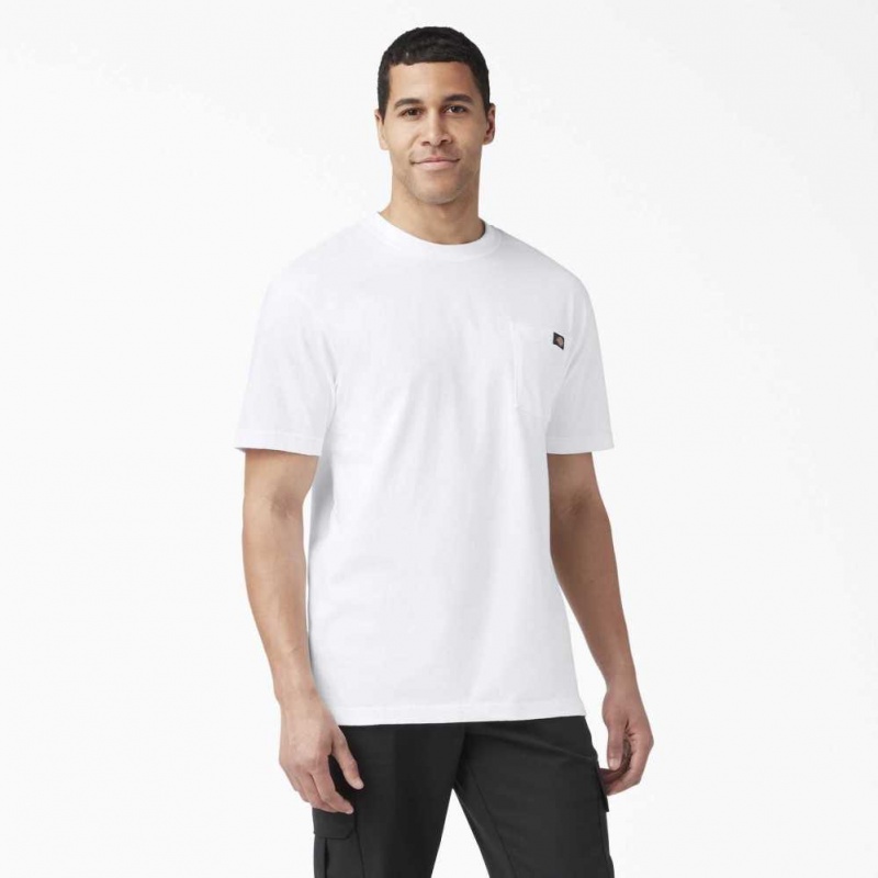 Dickies Krátké Sleeve Pocket T-Shirt Bílé | CZ0001017