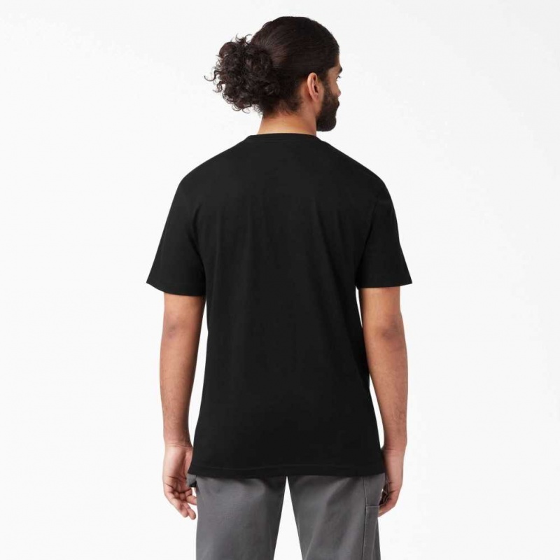 Dickies Krátké Sleeve Pocket T-Shirt Černé | CZ0000498