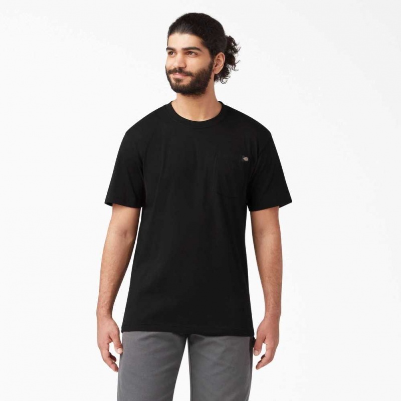 Dickies Krátké Sleeve Pocket T-Shirt Černé | CZ0000498