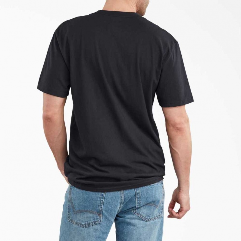 Dickies Krátké Sleeve Relaxed Fit Grafická T-Shirt Černé | CZ0001190