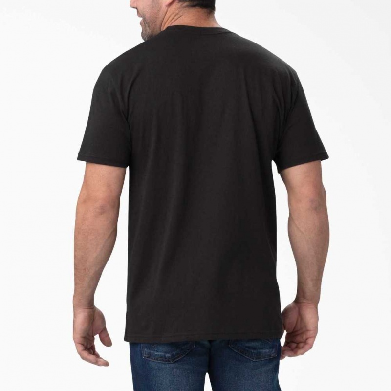 Dickies Krátké Sleeve Relaxed Fit Grafická T-Shirt Černé Bílé | CZ0001192