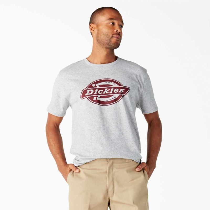 Dickies Krátké Sleeve Relaxed Fit Grafická T-Shirt Heather Gray | CZ0001240