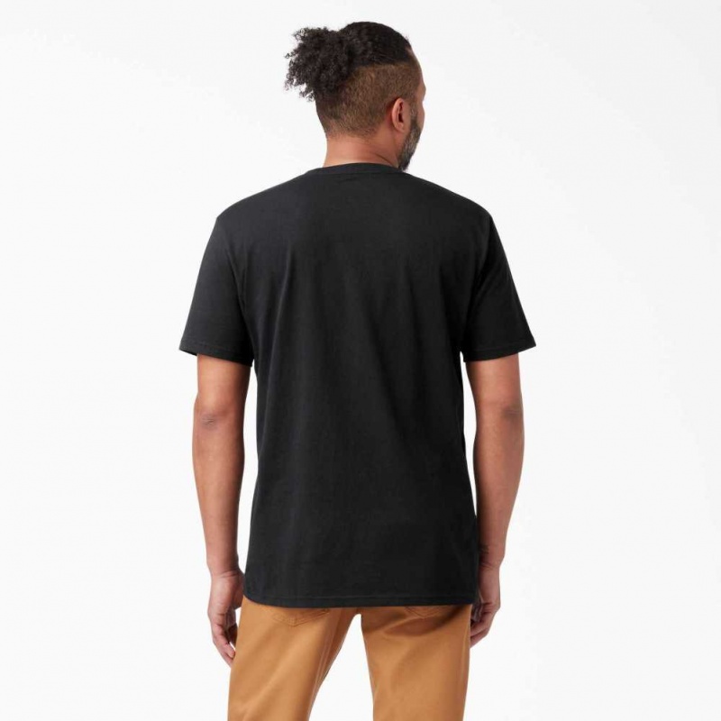 Dickies Krátké Sleeve Relaxed Fit Icon Grafická T-Shirt Černé | CZ0000549