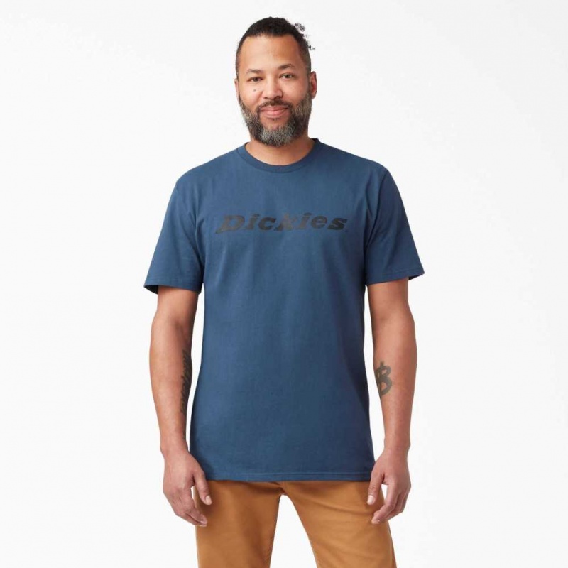 Dickies Krátké Sleeve Relaxed Fit Icon Grafická T-Shirt Blankyt | CZ0000872