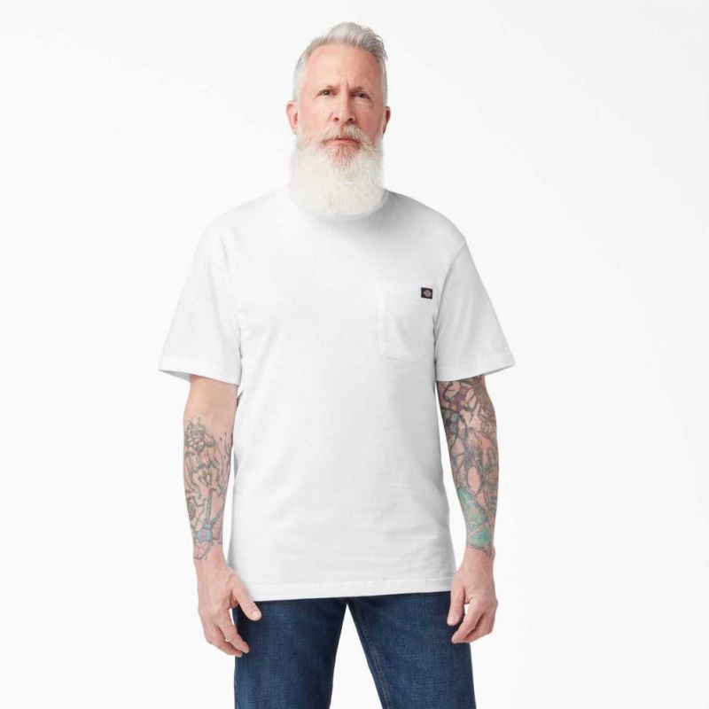 Dickies Krátké Sleeve Two Pack T-Shirts Bílé | CZ0001019