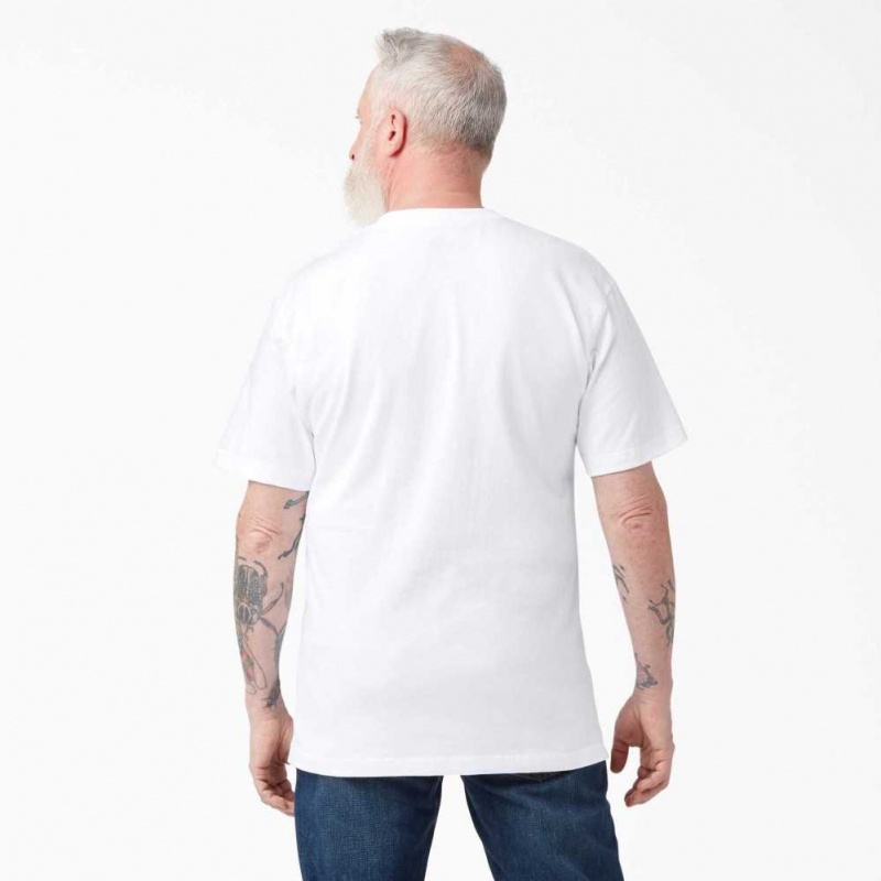 Dickies Krátké Sleeve Two Pack T-Shirts Bílé | CZ0000976