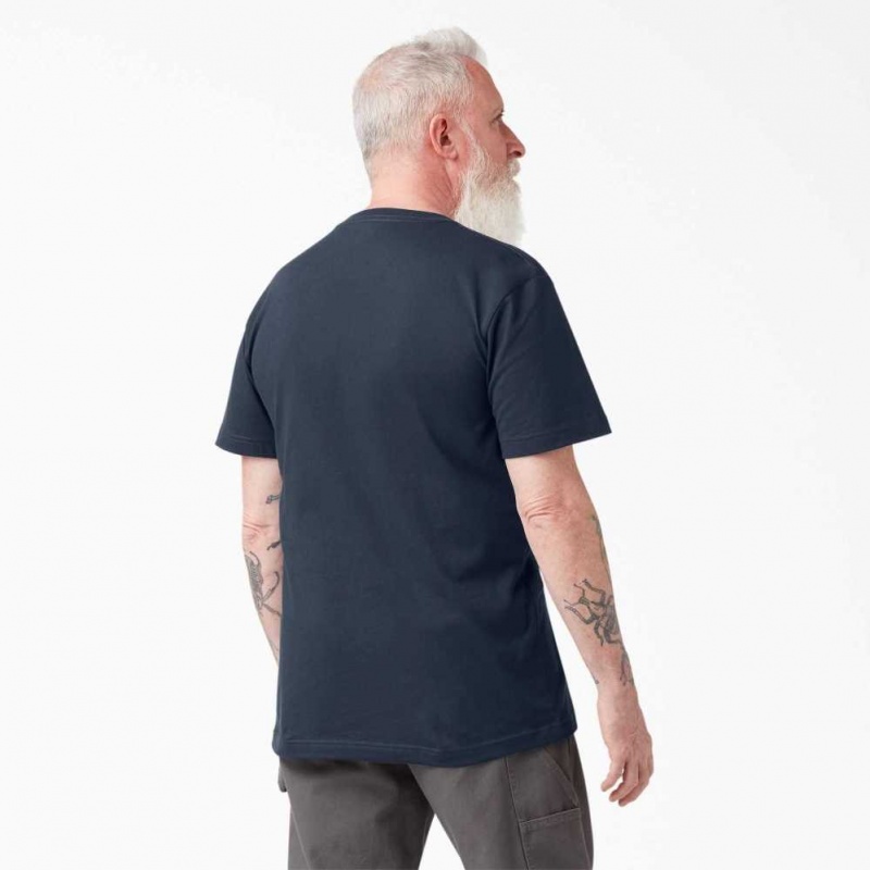 Dickies Krátké Sleeve Two Pack T-Shirts Tmavě Tmavě Blankyt | CZ0000708