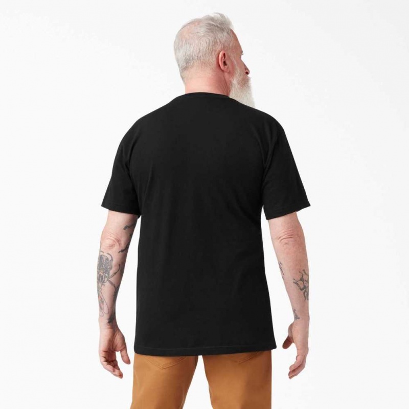 Dickies Krátké Sleeve Two Pack T-Shirts Černé | CZ0000551