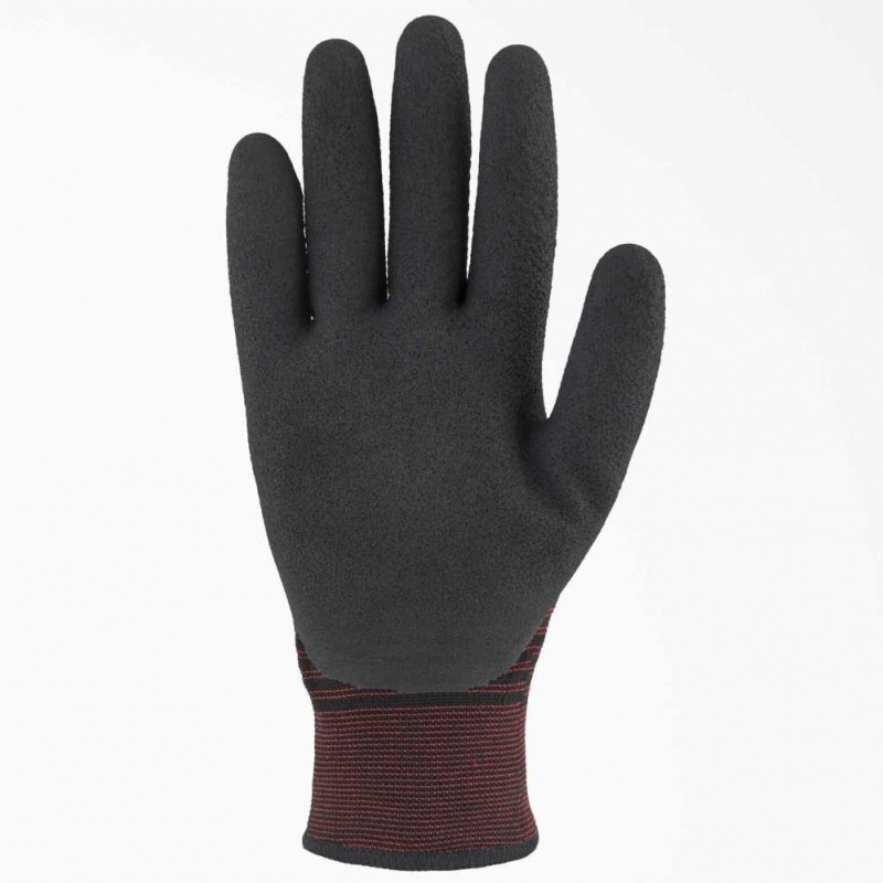 Dickies Latex Coated Pracovní Gloves Černé | CZ0002098