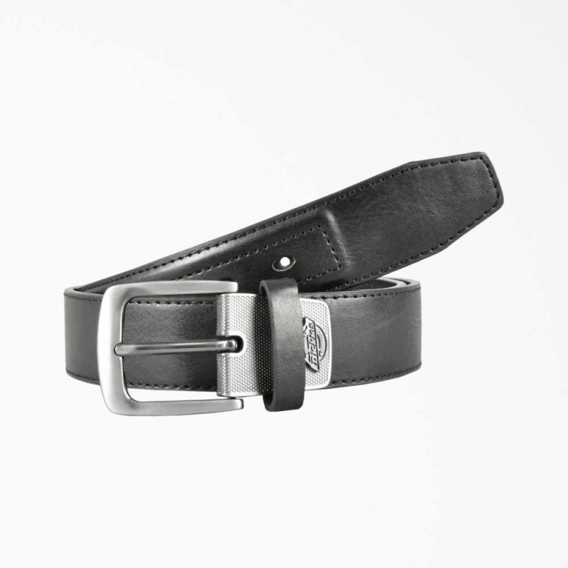 Dickies Læder Industrial Strength Belt Černé | CZ0002507