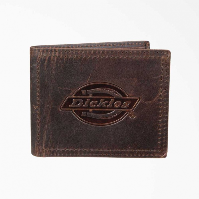 Dickies Læder Slimfold Wallet Tan | CZ0000300