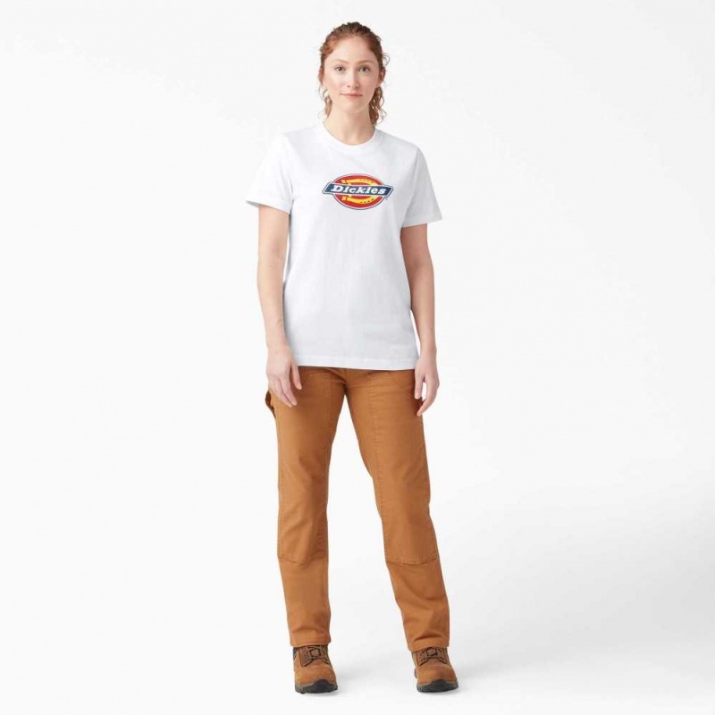 Dickies Logo Grafická T-Shirt Bílé | CZ0001024