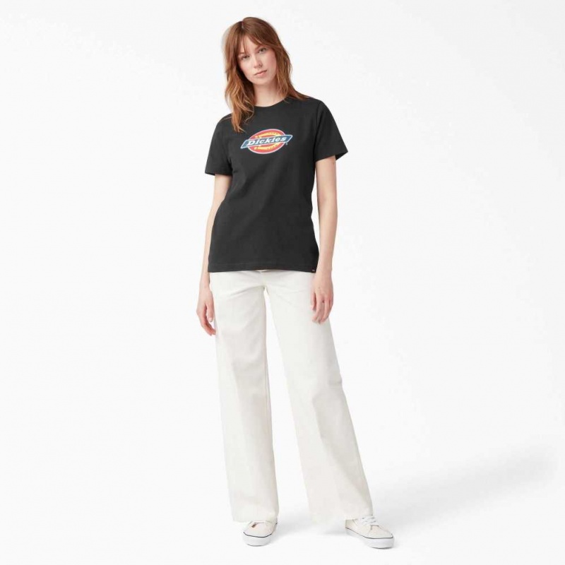 Dickies Logo Grafická T-Shirt Černé | CZ0000557