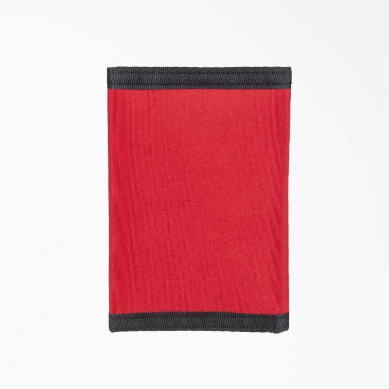 Dickies Logo Trifold Wallet Červené | CZ0000299