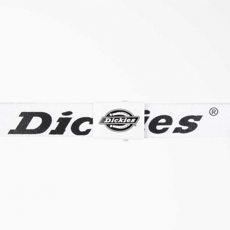 Dickies Logo Web Belt Bílé | CZ0002527