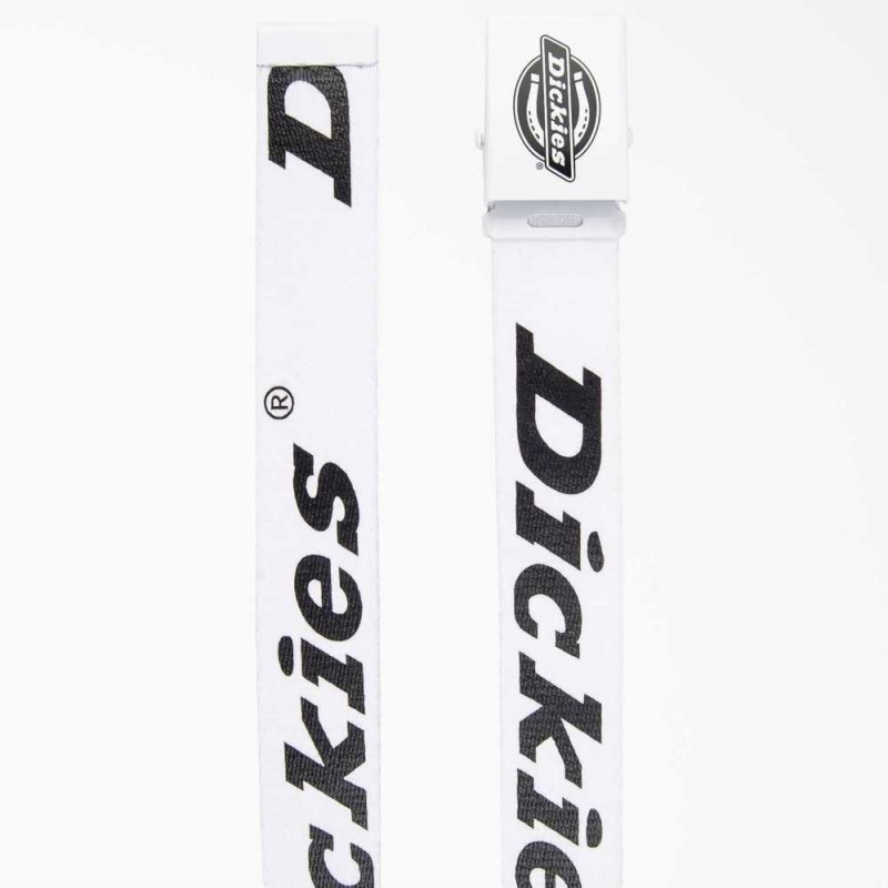 Dickies Logo Web Belt Bílé | CZ0002527