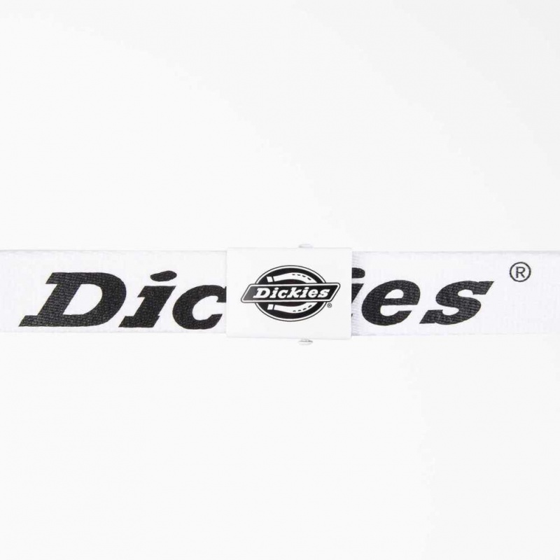 Dickies Logo Web Belt Bílé | CZ0002527