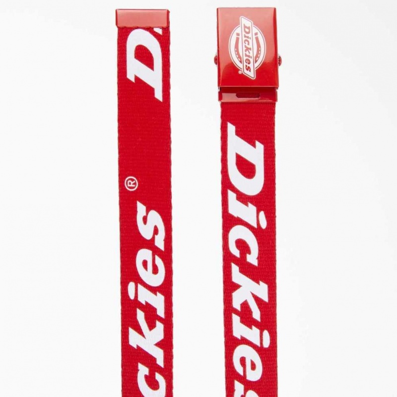 Dickies Logo Web Belt Červené | CZ0002517