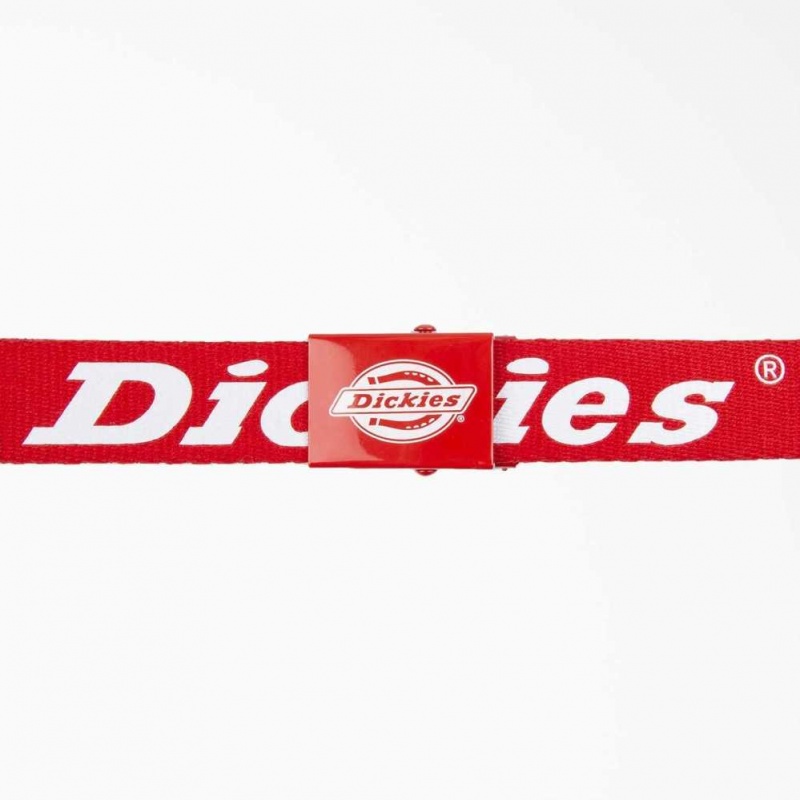 Dickies Logo Web Belt Červené | CZ0002517