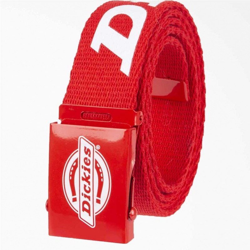 Dickies Logo Web Belt Červené | CZ0002517