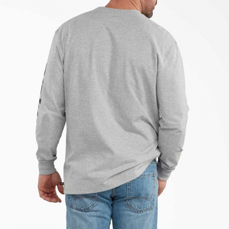 Dickies Long-Sleeve Grafická T-Shirt Heather Gray | CZ0000817