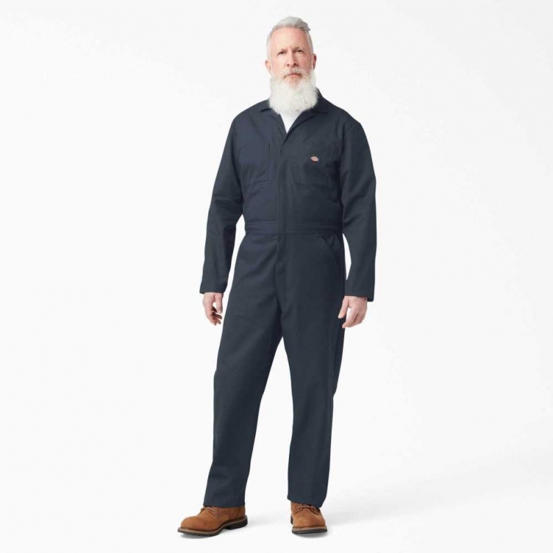 Dickies Long Sleeve Coveralls Tmavě Tmavě Blankyt | CZ0002219