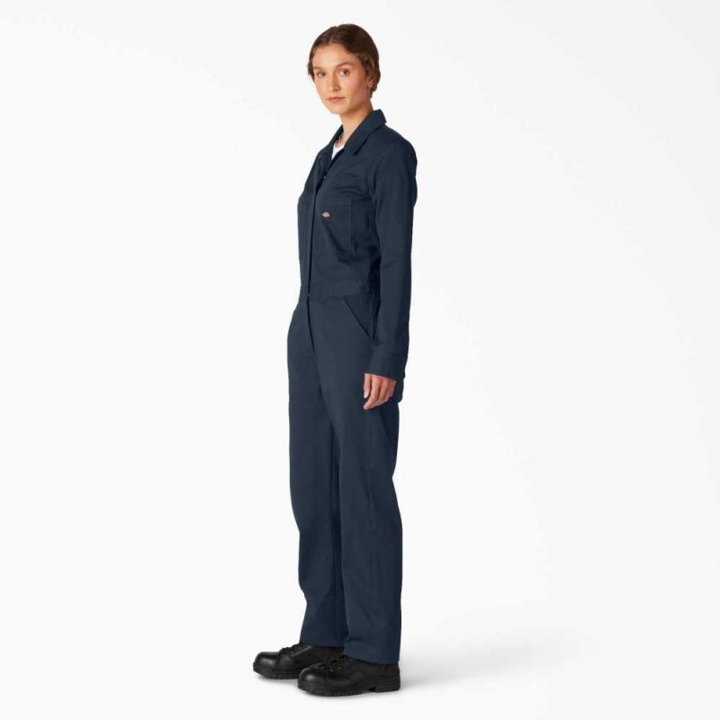 Dickies Long Sleeve Coveralls Tmavě Tmavě Blankyt | CZ0002229