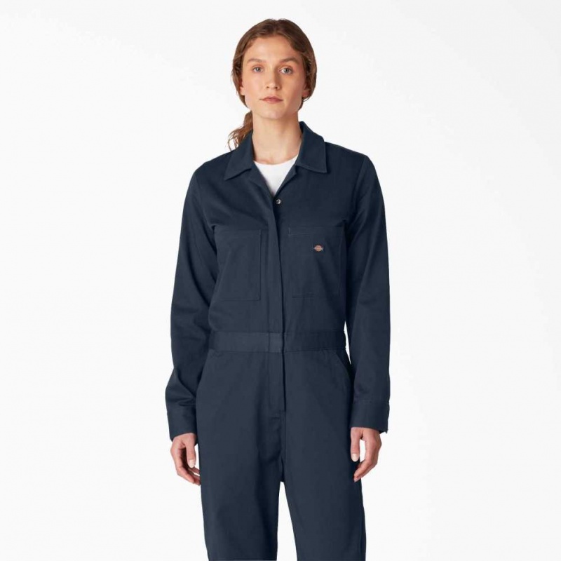 Dickies Long Sleeve Coveralls Tmavě Tmavě Blankyt | CZ0002229