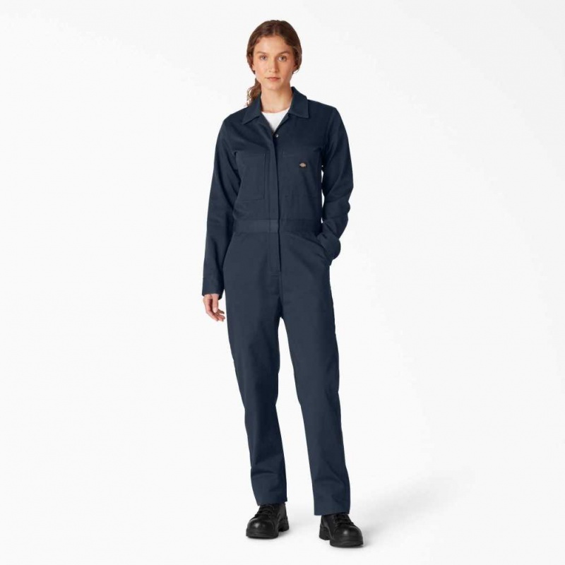 Dickies Long Sleeve Coveralls Tmavě Tmavě Blankyt | CZ0002229