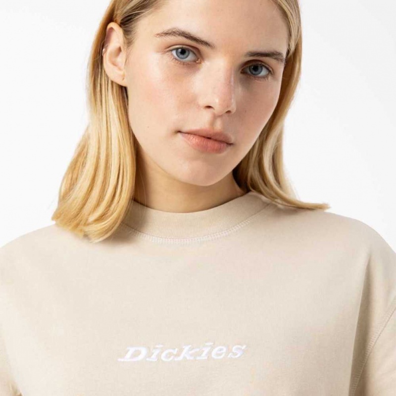 Dickies Loretto Cropped T-Shirt Tan | CZ0002186