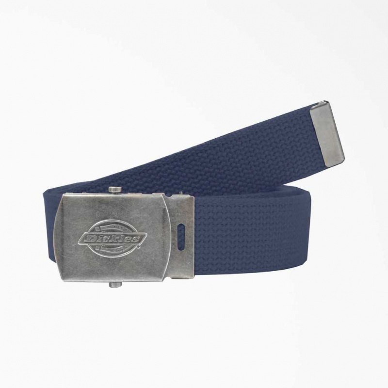 Dickies Military Přezkou Web Belt Tmavě Blankyt Blankyt | CZ0002515