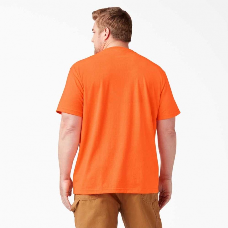 Dickies Neon Krátké Sleeve Heavyweight T-Shirt Oranžové | CZ0000589