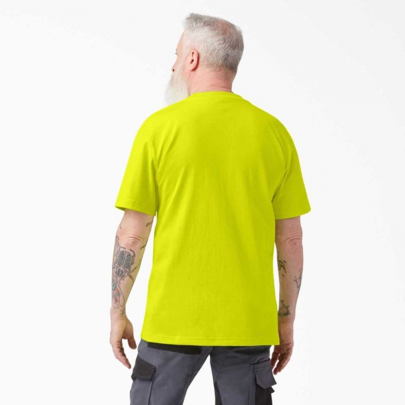 Dickies Neon Krátké Sleeve Heavyweight T-Shirt Žluté | CZ0000599