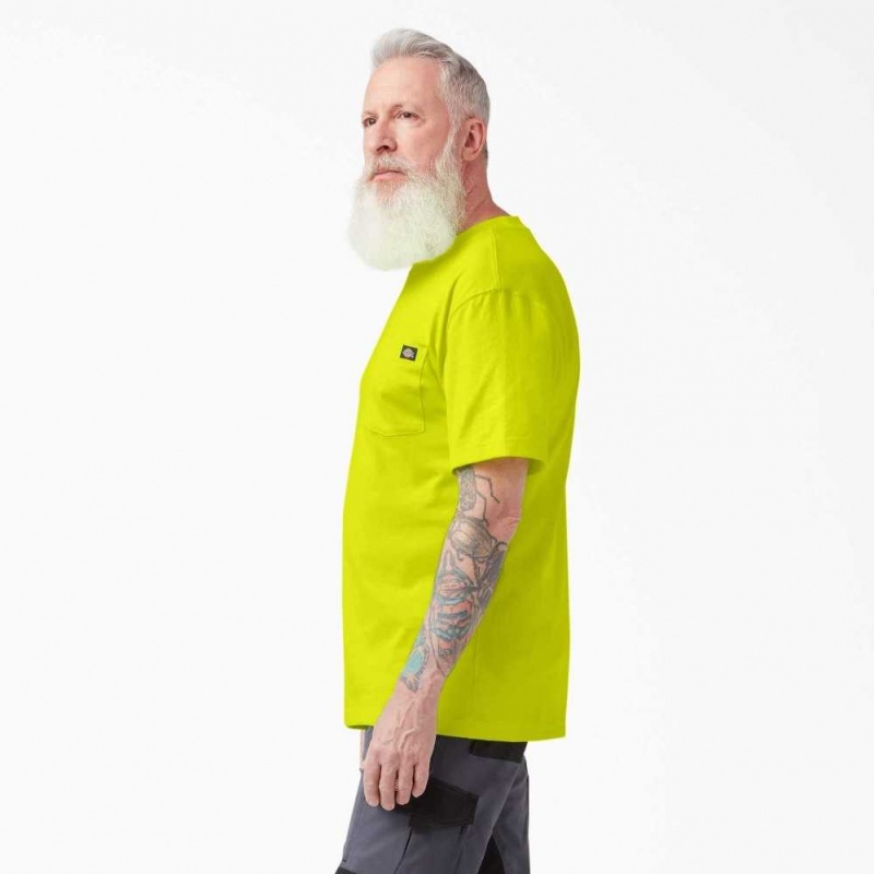 Dickies Neon Krátké Sleeve Heavyweight T-Shirt Žluté | CZ0000599