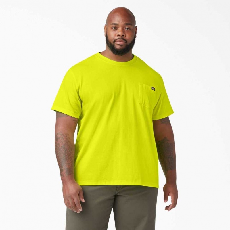 Dickies Neon Krátké Sleeve Heavyweight T-Shirt Žluté | CZ0000599