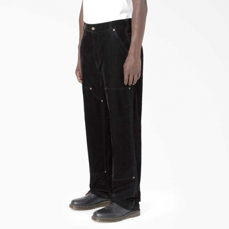 Dickies Opening Ceremony Flock Double Knee Utility Jeans Černé | CZ0002121