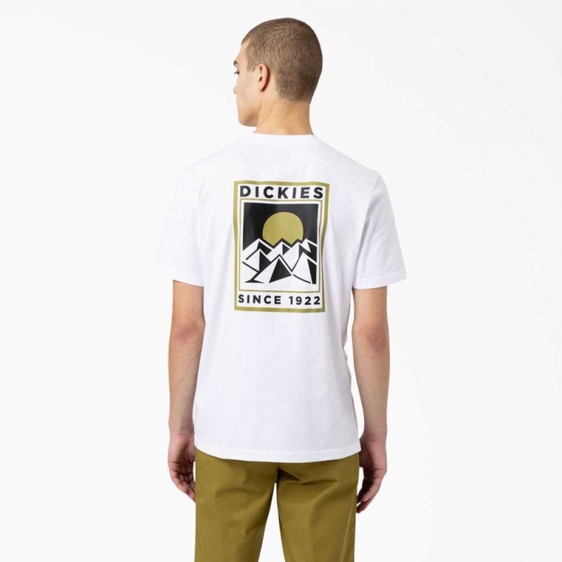 Dickies Pacific Grafická T-Shirt Bílé | CZ0001011